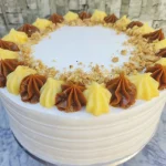 Torta de manjar nuez y crema pastelera