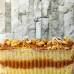 Torta de manjar nuez porción