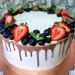 Torta de frutos rojos